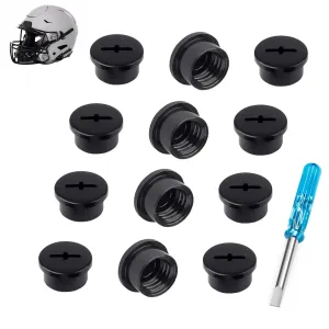 12 PCS Bladder Valve Screws for Riddell Speedflex and Speed Lcon Helmet, Full Set of High Impact Resistant Valve Caps for Speedflex Helmet, Two Spare, Football Helmet Screws for Youth and Adult