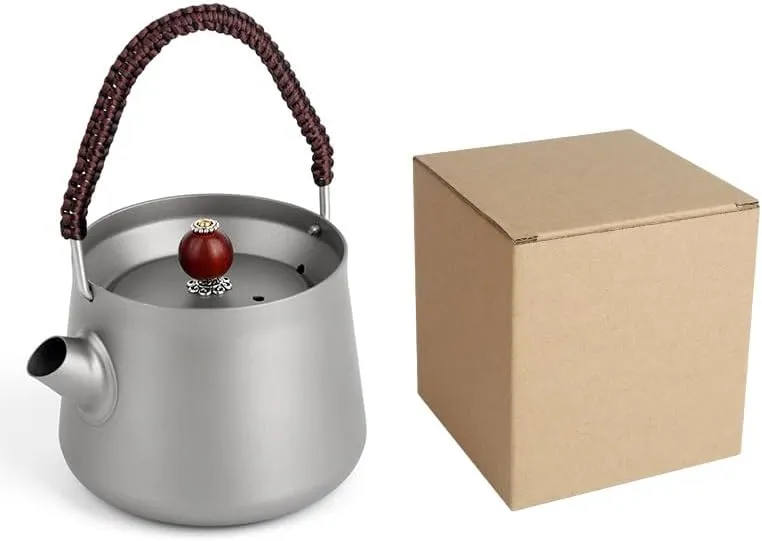 1PC Outdoor Pure Titanium Kettle 200ML Convenient Coffee Pot Teapot