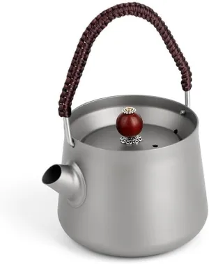1PC Outdoor Pure Titanium Kettle 200ML Convenient Coffee Pot Teapot