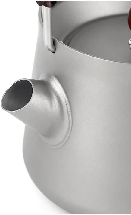 1PC Outdoor Pure Titanium Kettle 200ML Convenient Coffee Pot Teapot