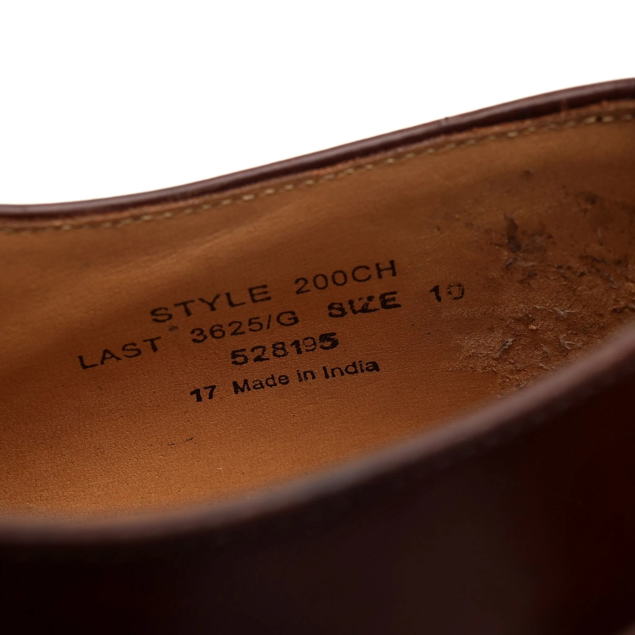 '200' Brown Leather Oxford UK 10 G