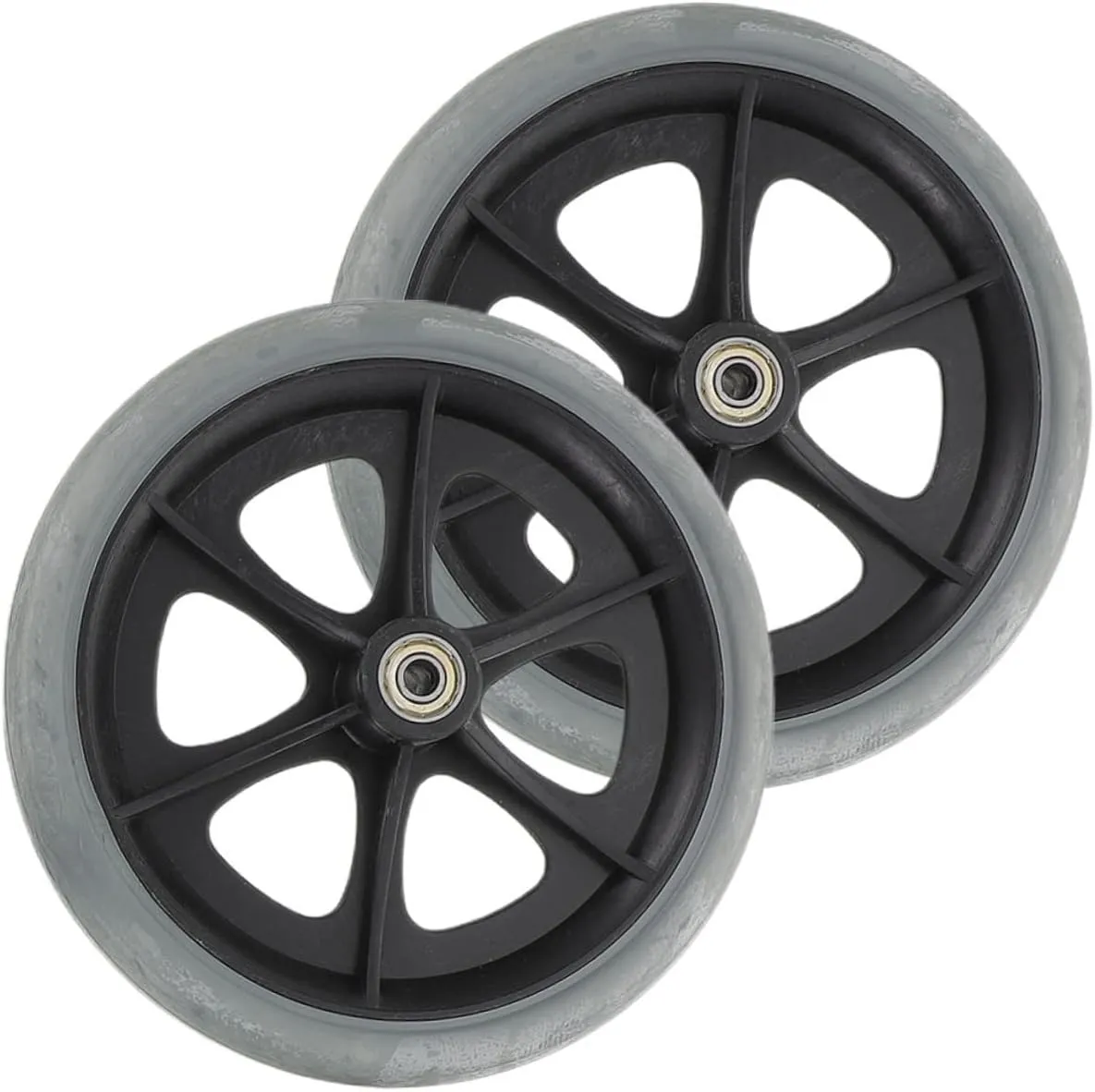 2Pcs Swivel Wheelchair Front Wheels Replacement Durable Wear Resistant Design for Easy Navigation and Steering Compatible with Wheelchairs User Friendly and Stable