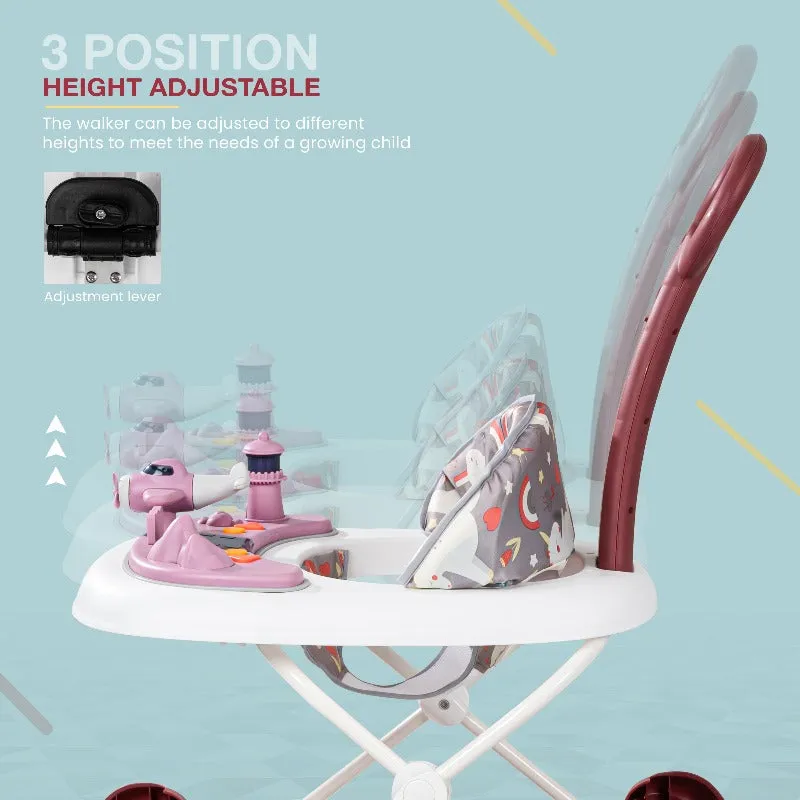 3 in 1 Staffy Baby Walker with Push Handle & 3 Adjustable Height (9 Months to 1.5 Years)