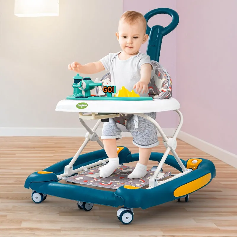 3 in 1 Staffy Baby Walker with Push Handle & 3 Adjustable Height (9 Months to 1.5 Years)