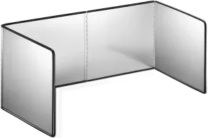 4 Sided Stainless Steel oil Splatter Guard, Grease Splatter Screen, Oil Guard, Foldable Oil Proof Baffle Splatter Guard
