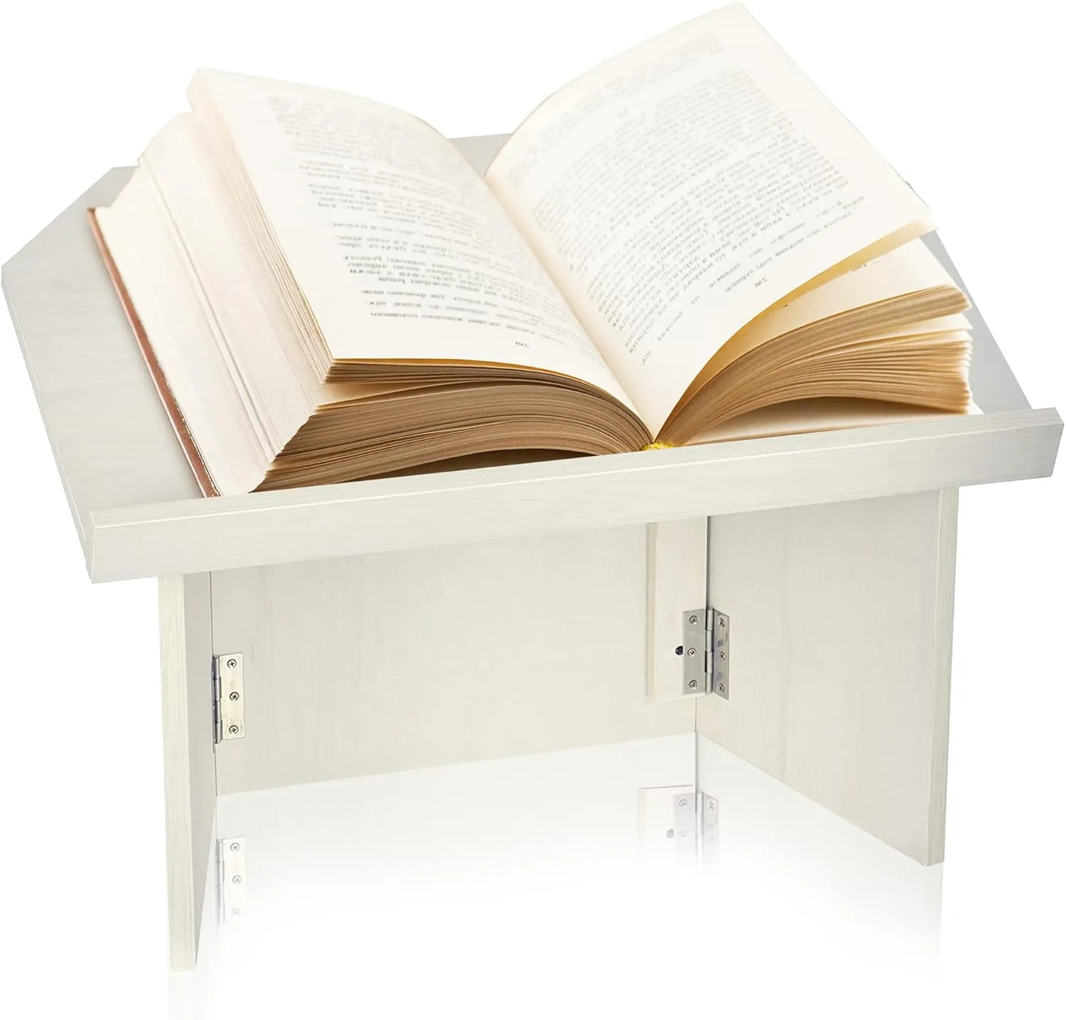 AdirOffice Tabletop Podium, Folding Podium Ideal as a Tabletop Lectern, White