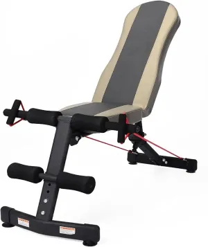 Adjustable Weight Bench Sit-ups Bench for Full Body Workout Foldable Workout Bench Home Gym Weightlifting and Strength Training Multi-Purpose Bench Portable Exercise Bench