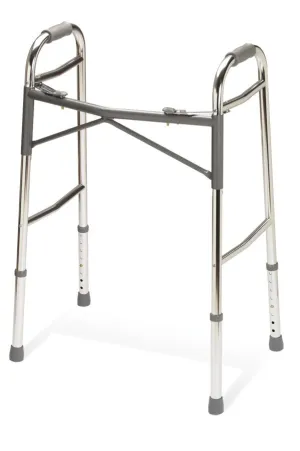 Adult Heavy-Duty Two-Button Folding Walkers,Standard
