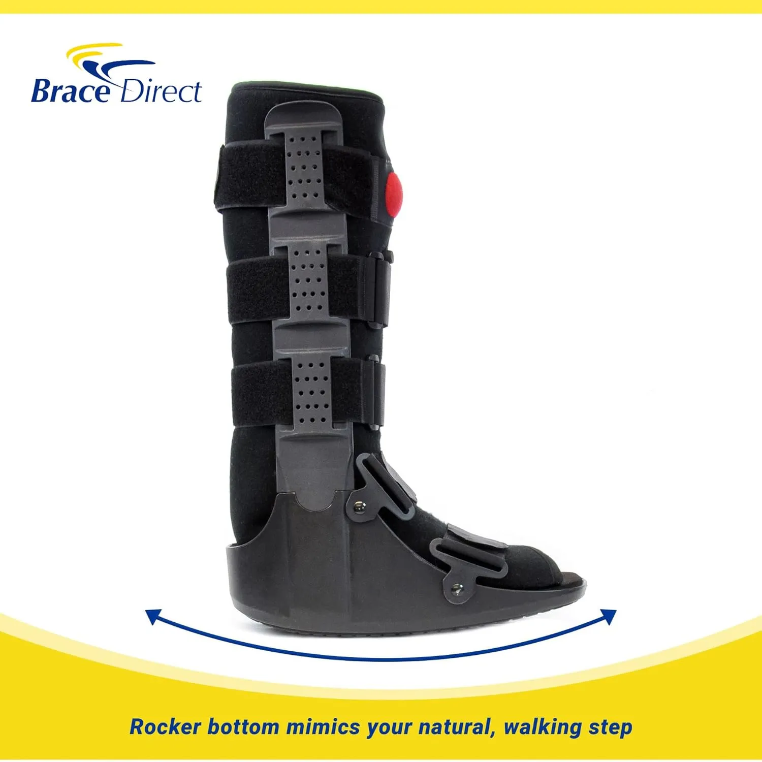 Air CAM Walker Fracture Boot – Tall Medical Walking Boot for Foot & Ankle Injury Recovery (PDAC L4360/L4361), Size L (US Shoe Men 11.5-13.5 / Women 13-14)