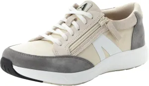 Alegria Women's Eazeer Lightweight Fashion Sneaker with Cork Footbed for Arch Support and Side Zipper for Easy Slip On and Off