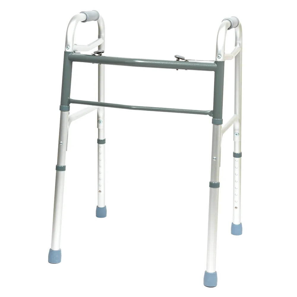 Aluminum Two-Button Folding Upright Walker