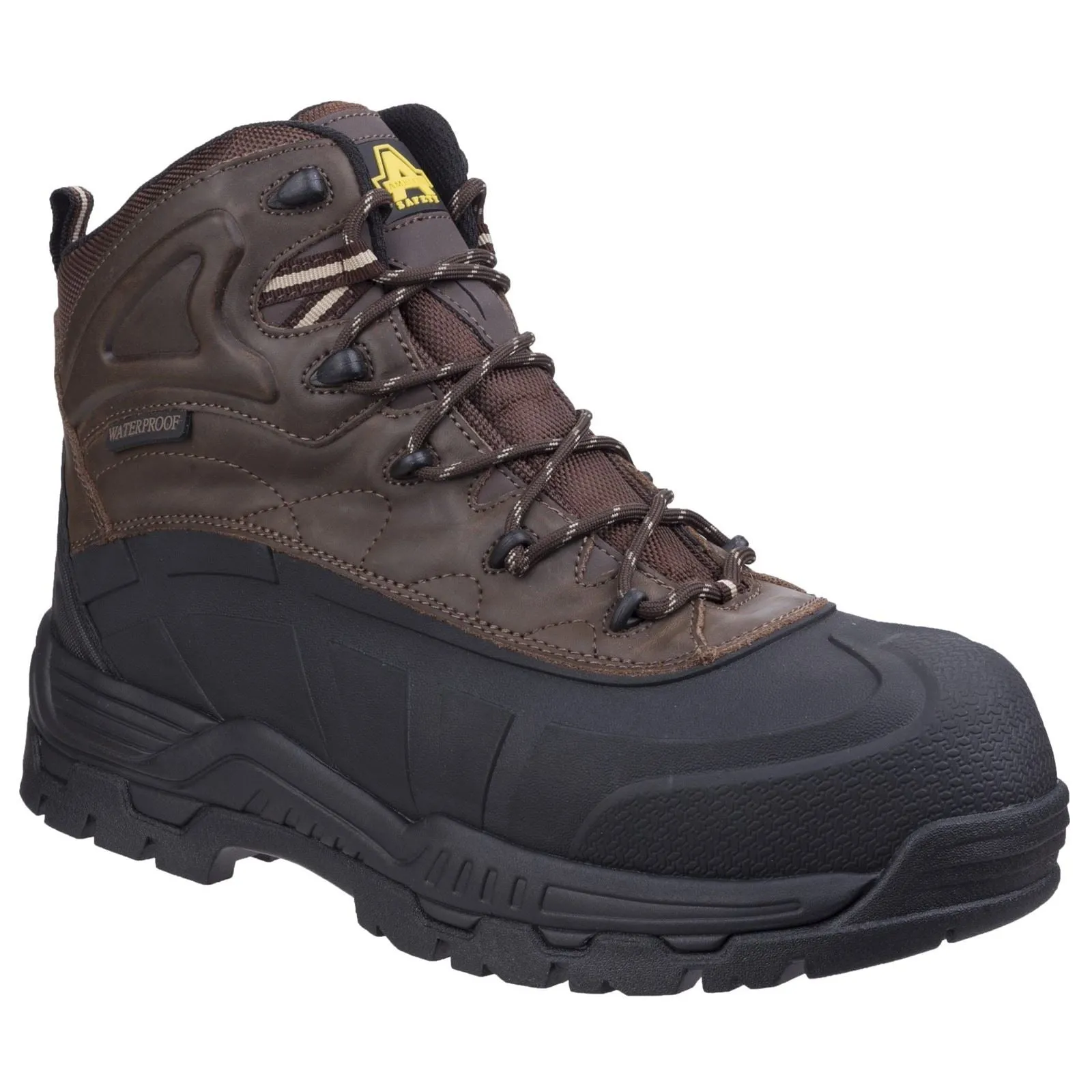 Amblers Safety FS430 Orca Rubber/Leather Brown Safety Boots