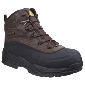Amblers Safety FS430 Orca Rubber/Leather Brown Safety Boots