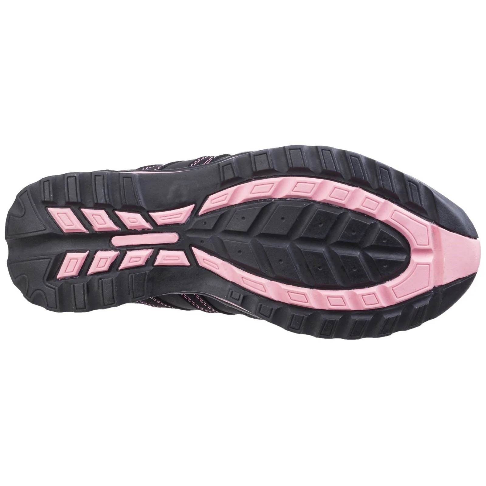 Amblers Safety Women's FS47 Safety Trainer in Black/Pink
