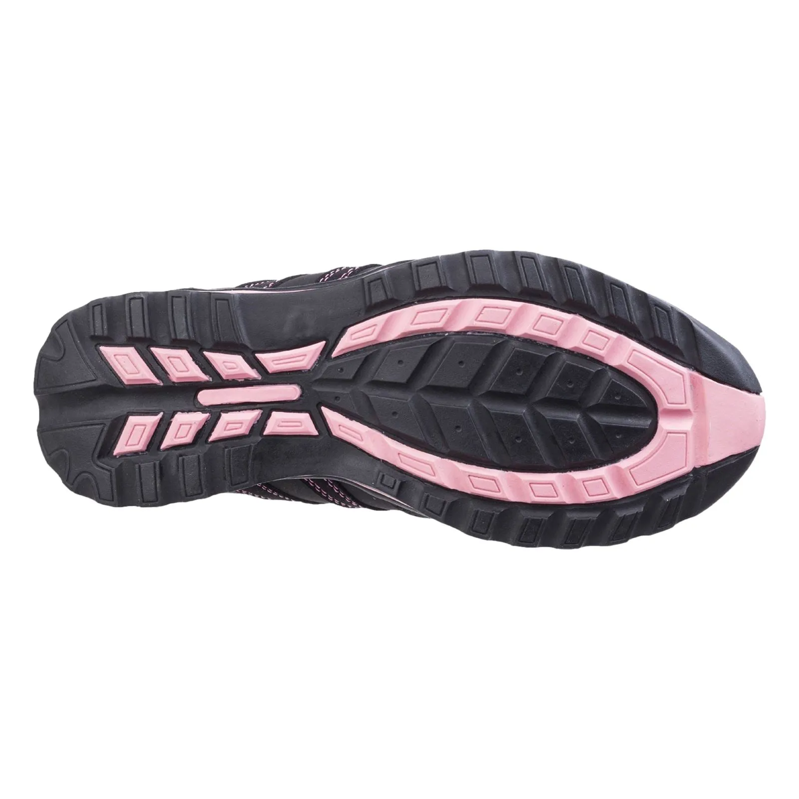 Amblers Safety Women's FS47 Safety Trainer in Black/Pink