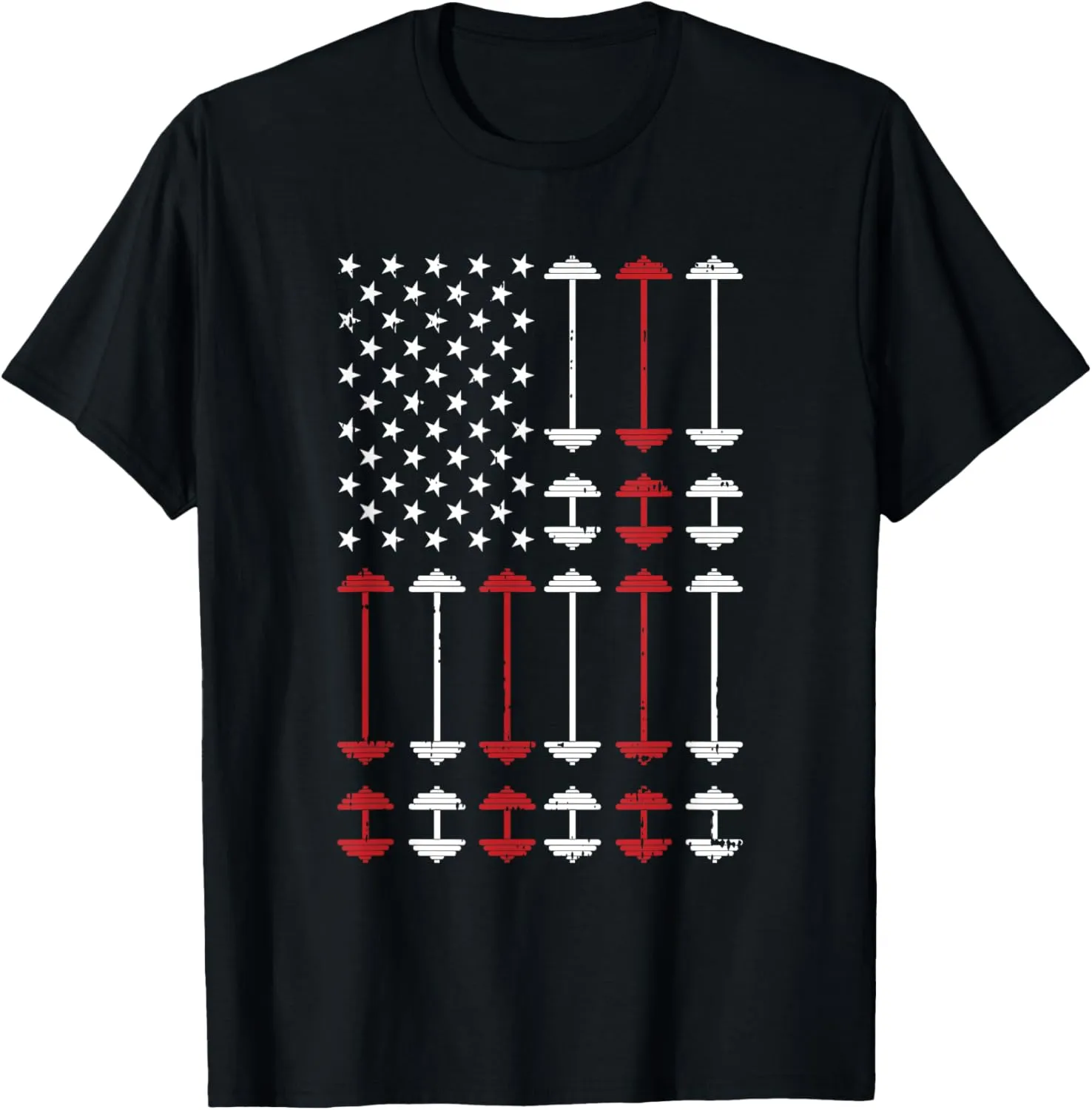 American Flag Gym 4th Of July Fitness Athlete Trainer T-Shirt