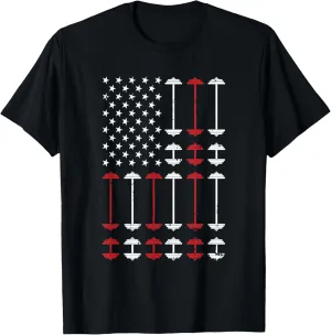 American Flag Gym 4th Of July Fitness Athlete Trainer T-Shirt