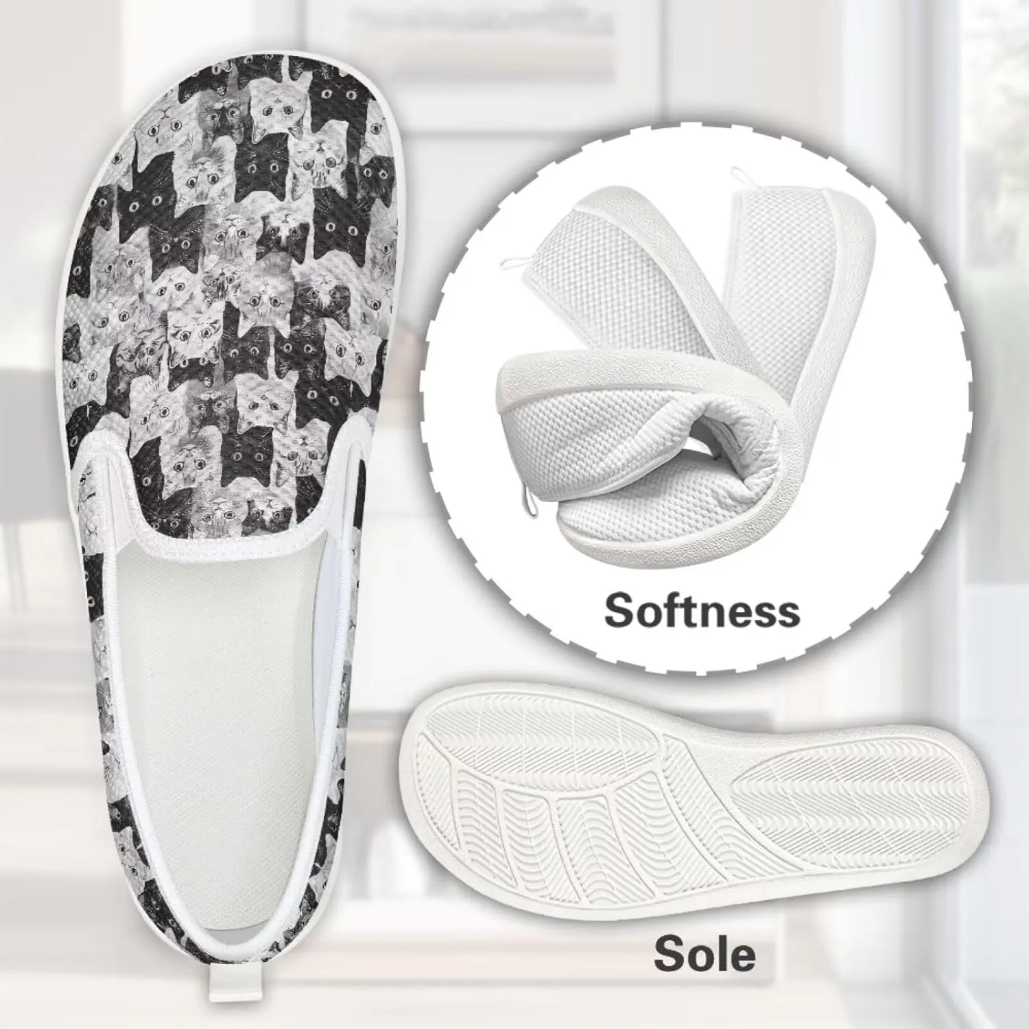 Animal Print Running Shoes | Flats for Women | Tennis Shoes | Slip Resistant Work Shoes