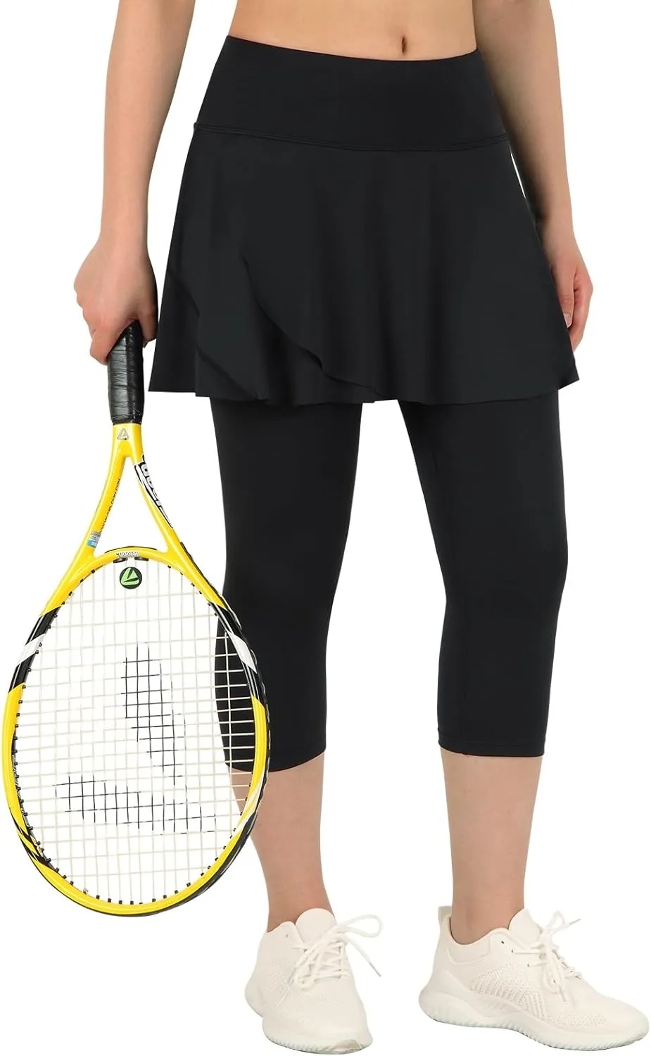 ANIVIVO Skirted Leggings for Women with Pockets, Tennis Yoga Pleated Skirt with Leggings