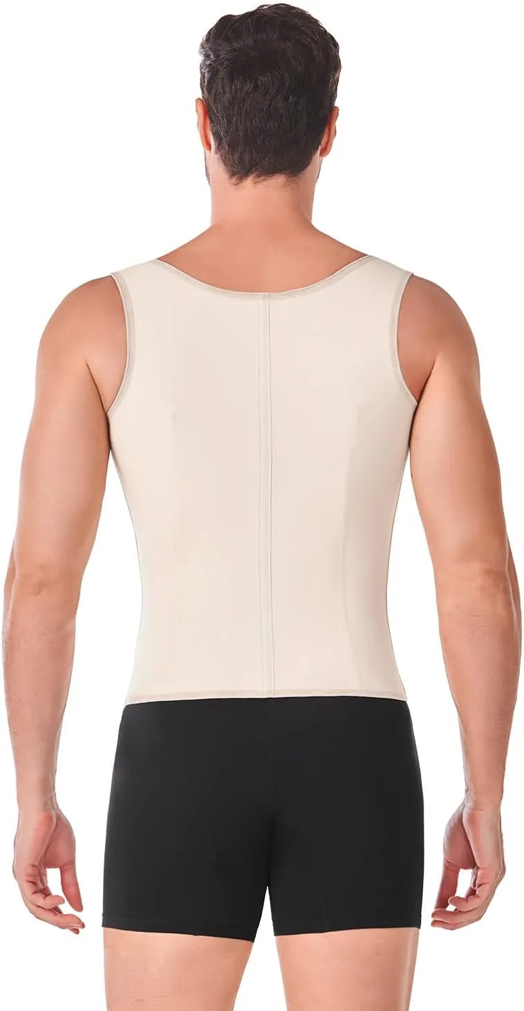 Ann Chery 2033 Men's Latex Girdle Vest|High Compression, Abdominal Control for a Defined Sculpted Silhouette| Men’s Shapewear