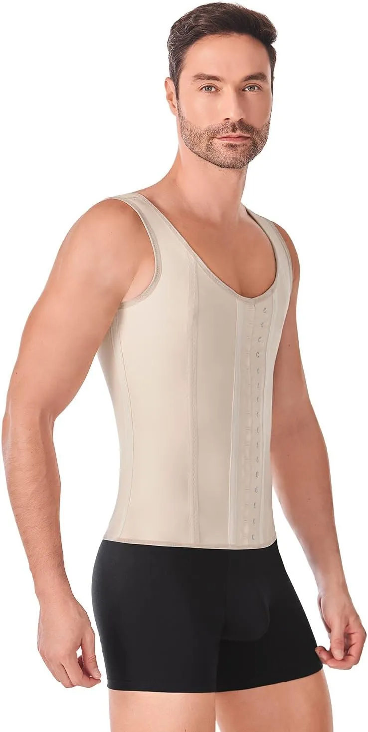 Ann Chery 2033 Men's Latex Girdle Vest|High Compression, Abdominal Control for a Defined Sculpted Silhouette| Men’s Shapewear
