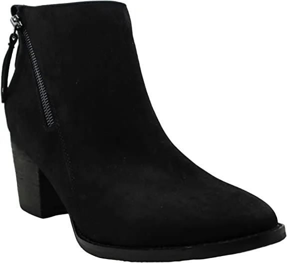 Aqua College Womens Nancy Suede Waterproof Booties Black 7 Medium (B,M)