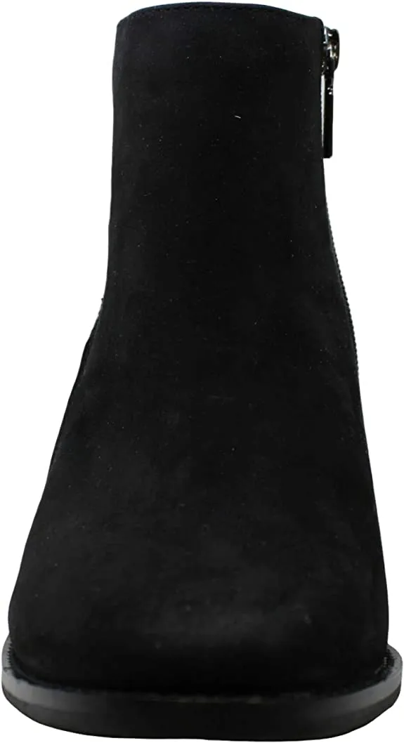 Aqua College Womens Nancy Suede Waterproof Booties Black 7 Medium (B,M)