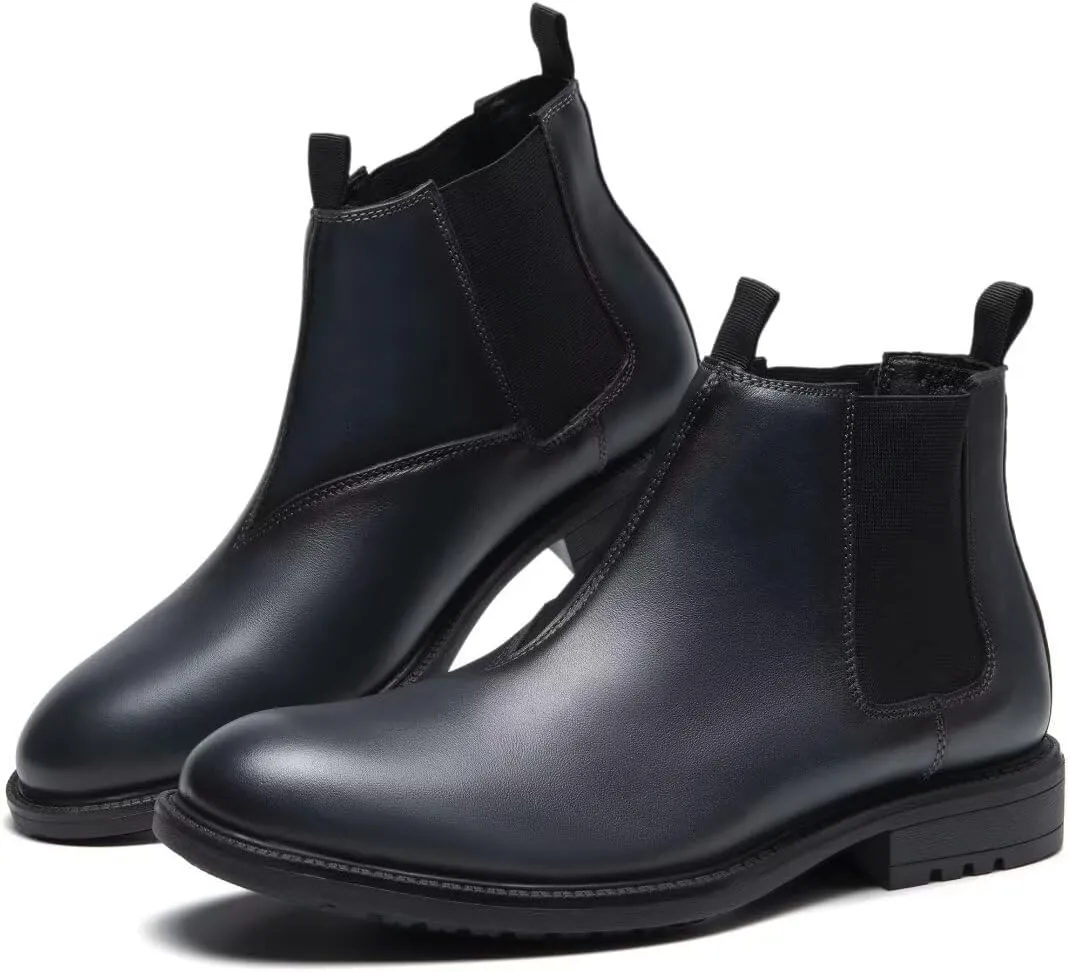 Arkbird Chelsea Ankle Boots for Men Genuine Leather Oxford Casual and Formal Dress Boot