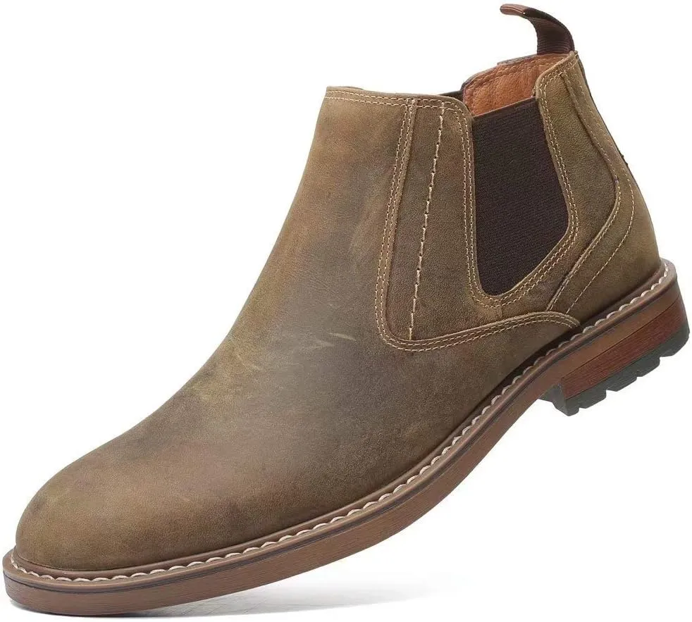 Arkbird Chelsea Ankle Boots for Men Genuine Leather Oxford Casual and Formal Dress Boot
