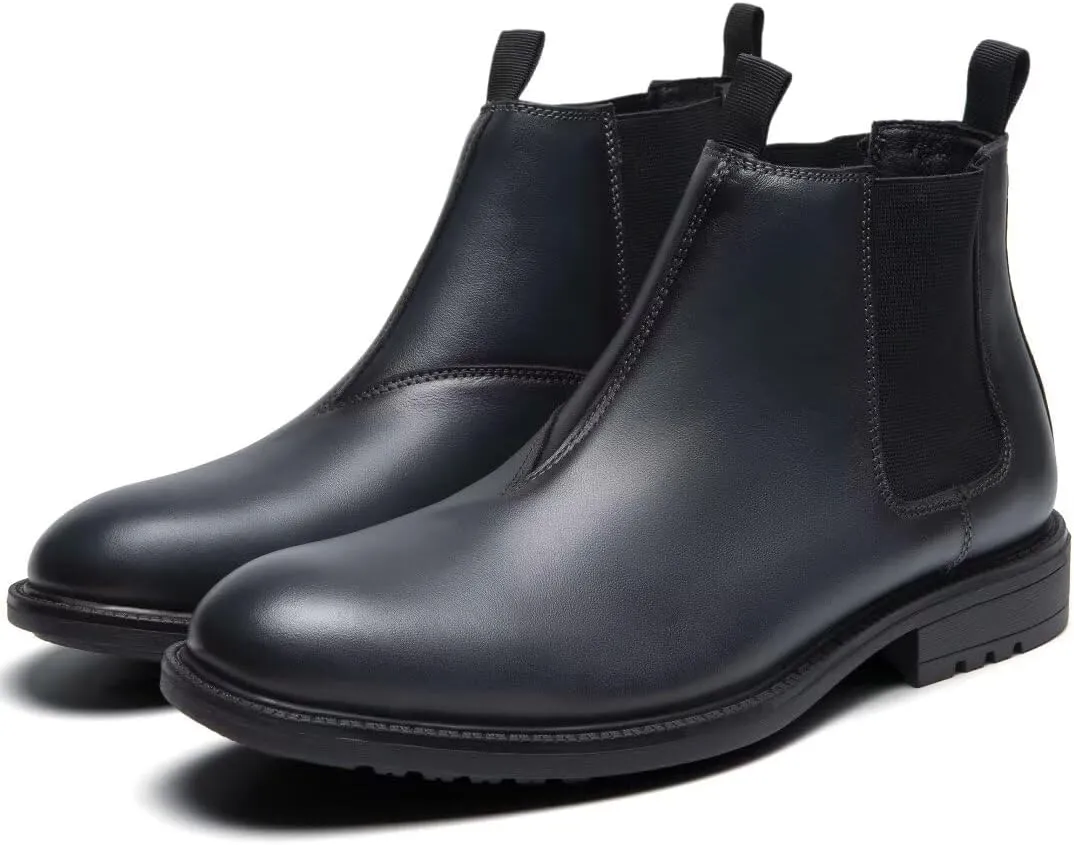 Arkbird Chelsea Ankle Boots for Men Genuine Leather Oxford Casual and Formal Dress Boot