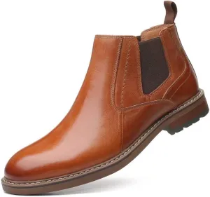 Arkbird Chelsea Ankle Boots for Men Genuine Leather Oxford Casual and Formal Dress Boot