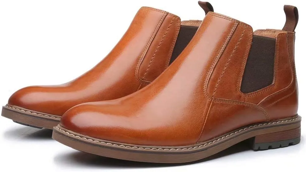 Arkbird Chelsea Ankle Boots for Men Genuine Leather Oxford Casual and Formal Dress Boot