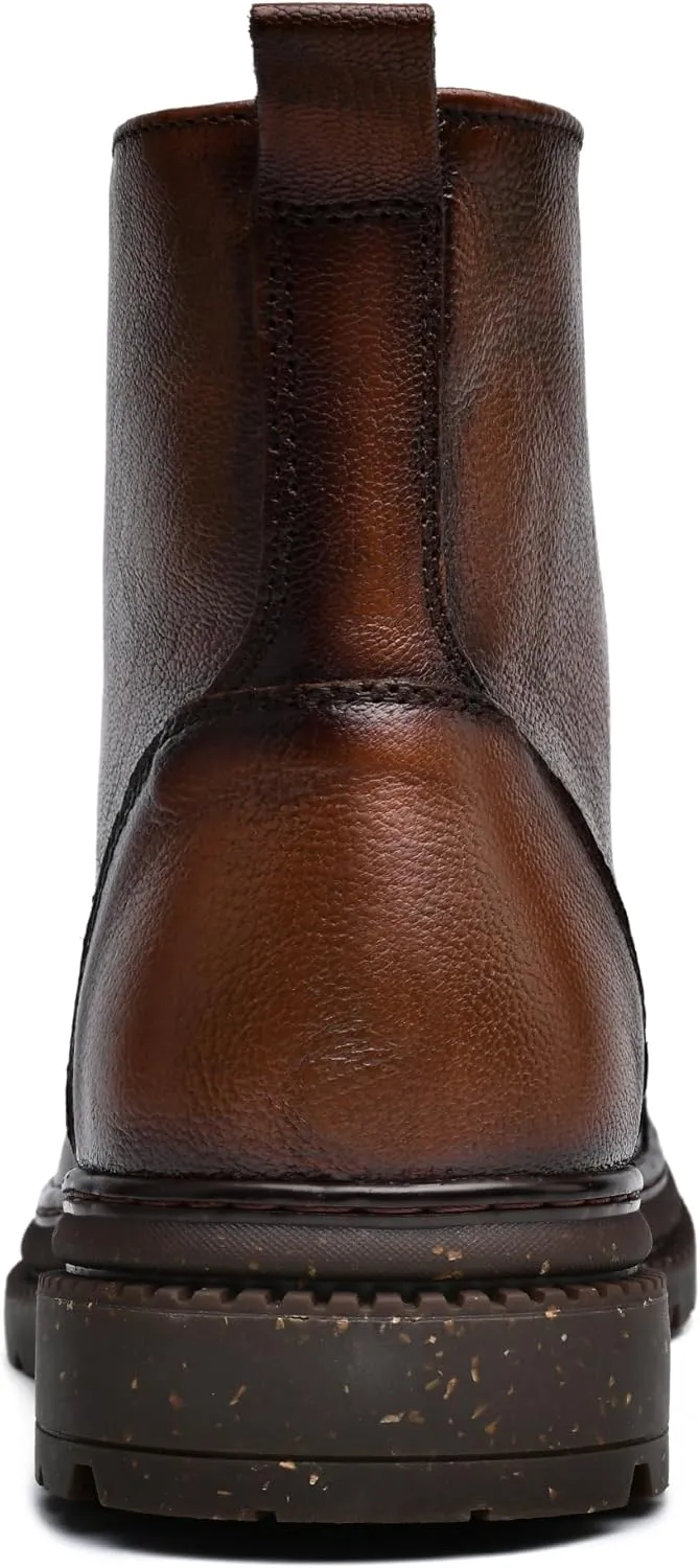 Arkbird Mens Oxford Dress Boots Fashion Casual Genuine Leather Brogue Chukka Ankle Boot for Men