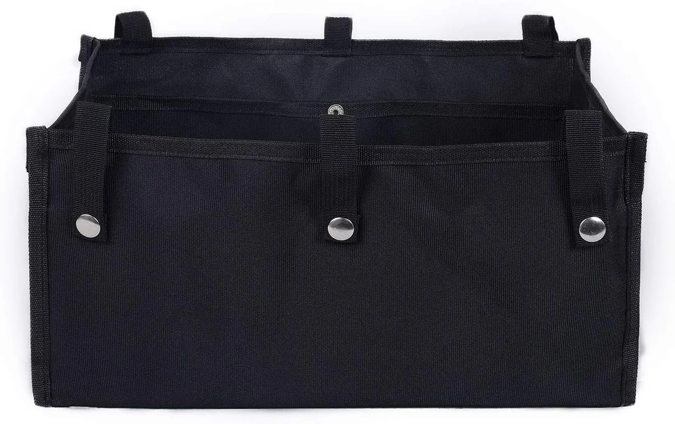 AROUY Walker Bag Under Seat for Four Wheel Rollator, Rollator Bag Tote Organizer Pouch Storage to Walkers for Senoirs, Walker Accessories (Black, M)