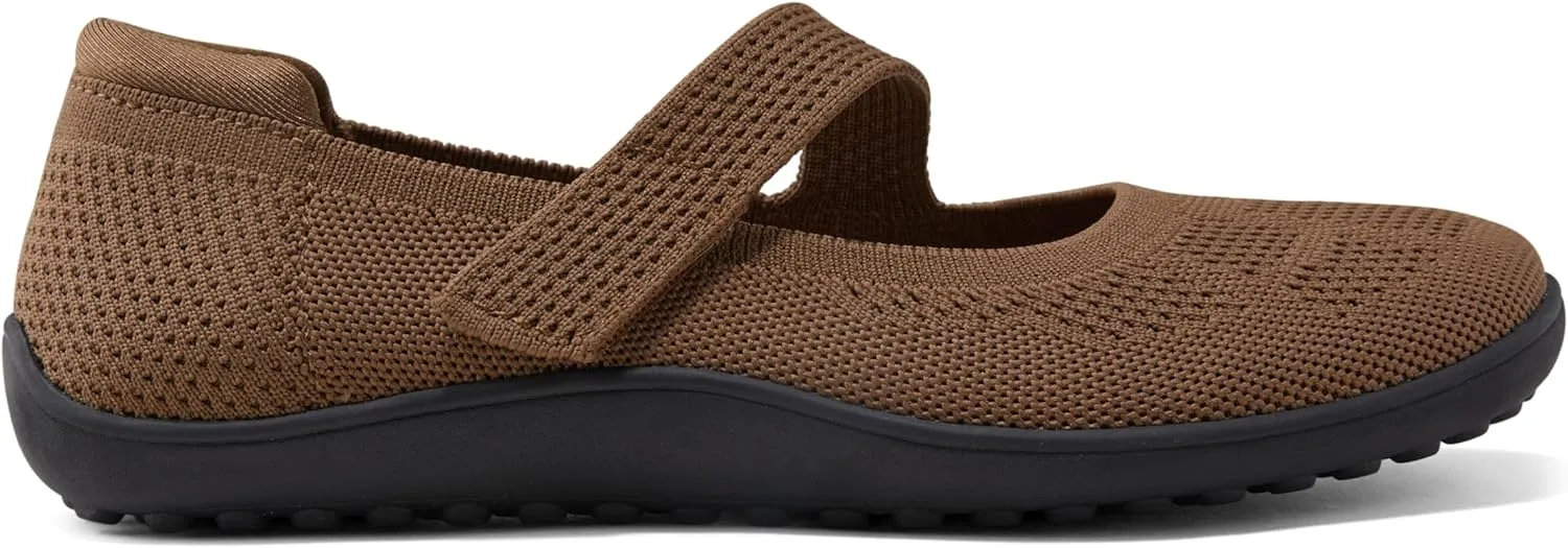 Arromic Wide Toe Box Flat Shoes Women Mary Jane Flat Shoes Comofortable Ballet Flat with Adjustable Straps Slip on Washable Knit Casual Flats