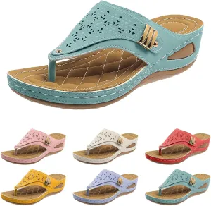 Avylays Women's Breathable Mesh Sports Sandals, 2025, Non-Slip Sole, Orthopedic, Wedge, Blue, Casual, Open Toe; Closed Toe, Thong, Leather, Women