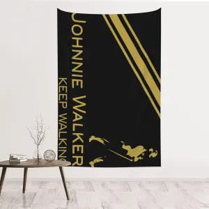 AXZ8STOB Johnnie music and Walker Tapestry Wall Hanging Polyester Art Decor Soft And Comfortable Suitable For Home Decoration For Living Room Bedroom 60"X40" Inch