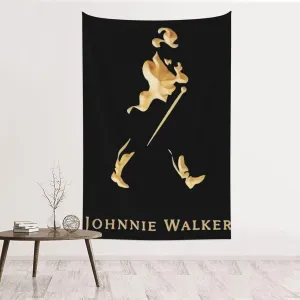 AXZ8STOB Johnnie music and Walker Tapestry Wall Hanging Polyester Art Decor Soft And Comfortable Suitable For Home Decoration For Living Room Bedroom 60"X40" Inch