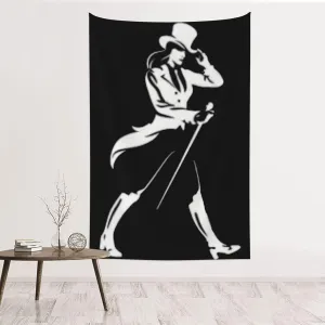 AXZ8STOB Johnnie music and Walker Tapestry Wall Hanging Polyester Art Decor Soft And Comfortable Suitable For Home Decoration For Living Room Bedroom 60"X40" Inch