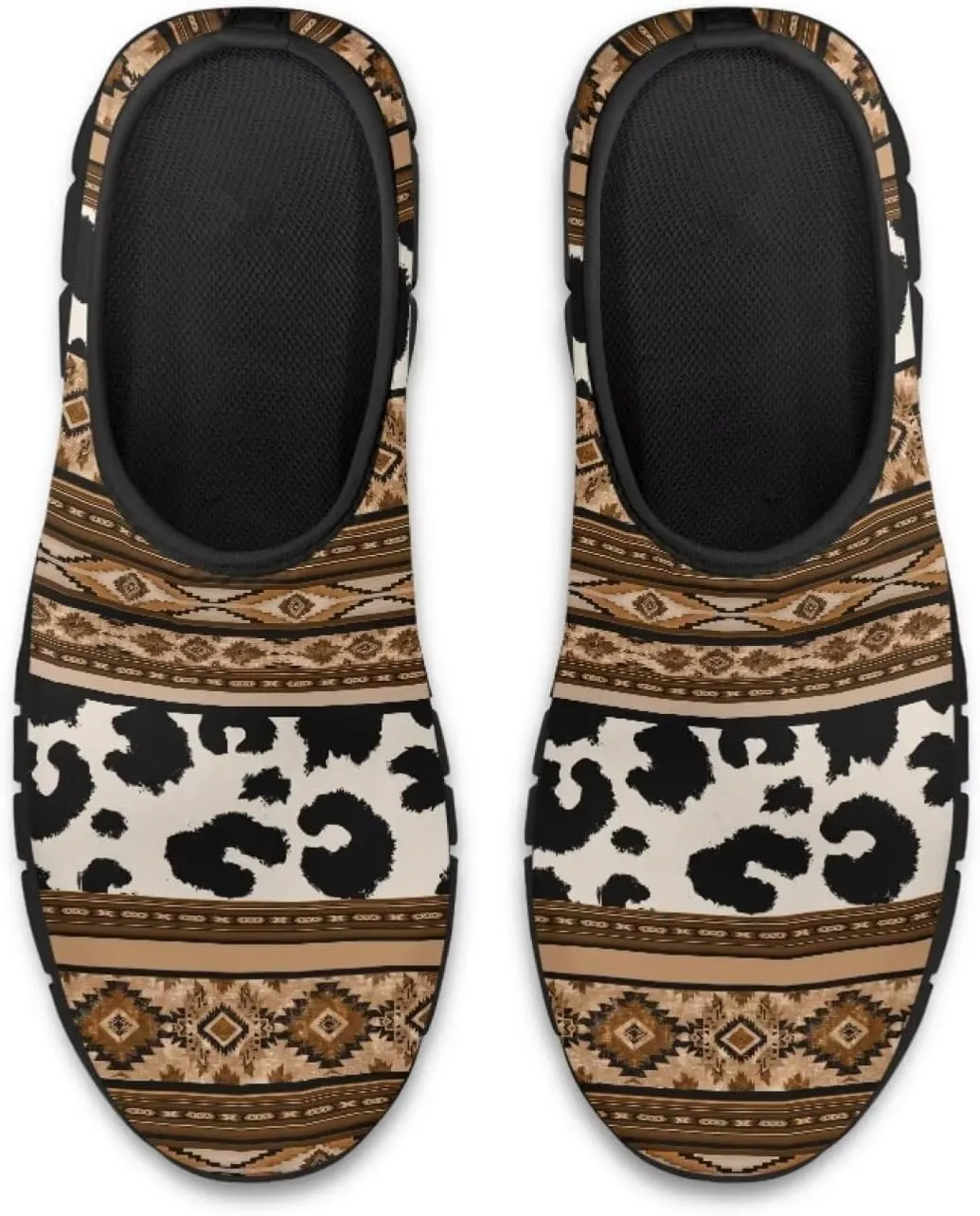 Aztec Walking Shoes for Women Casual Slip On Non Skid Flat Sneakers Fashion Breathable Tennis Work Footwear