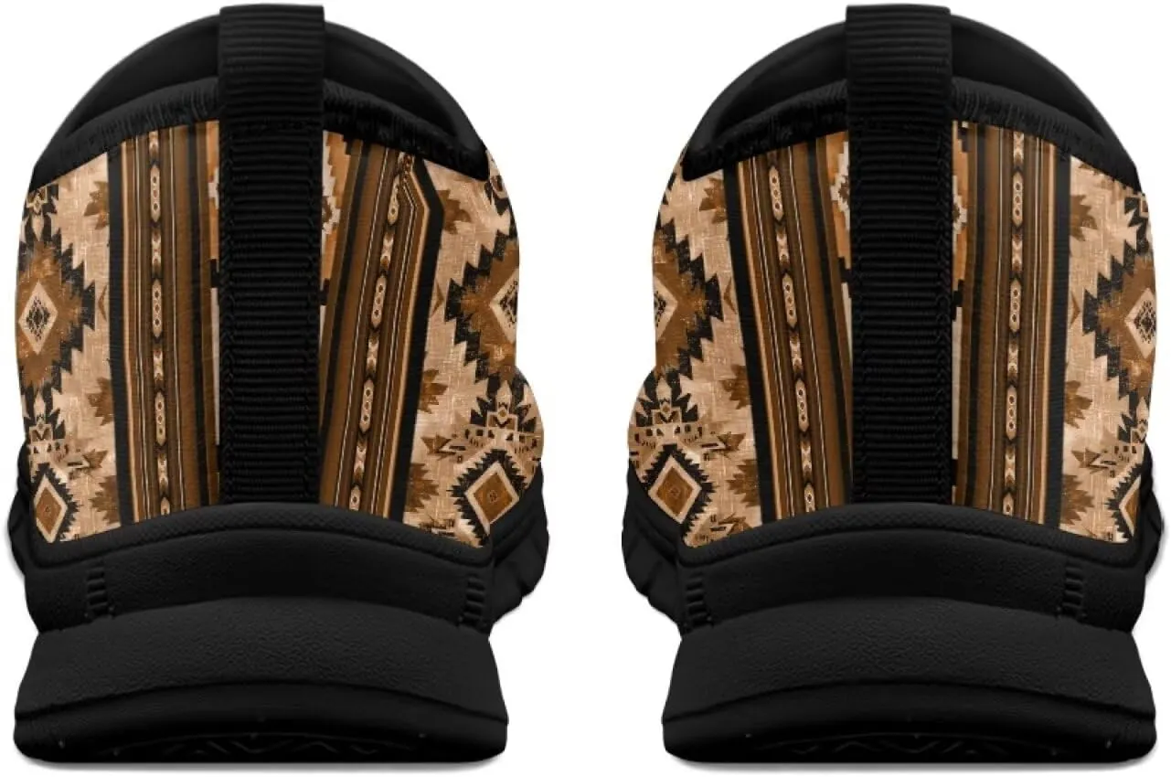 Aztec Walking Shoes for Women Casual Slip On Non Skid Flat Sneakers Fashion Breathable Tennis Work Footwear