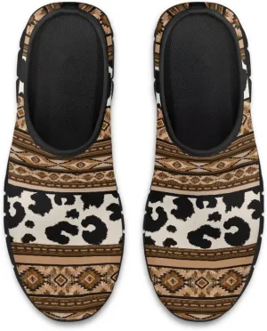 Aztec Walking Shoes for Women Casual Slip On Non Skid Flat Sneakers Fashion Breathable Tennis Work Footwear