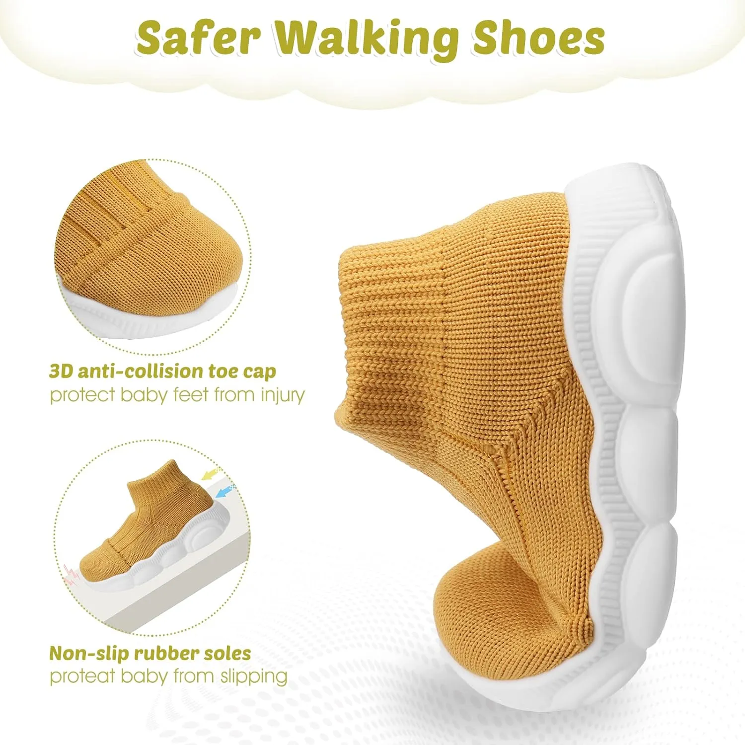 Baby Boy Girl First Walking Shoes Toddler Infant Mesh Sneakers Breathable Lightweight Non-slip Rubber Sole Summer