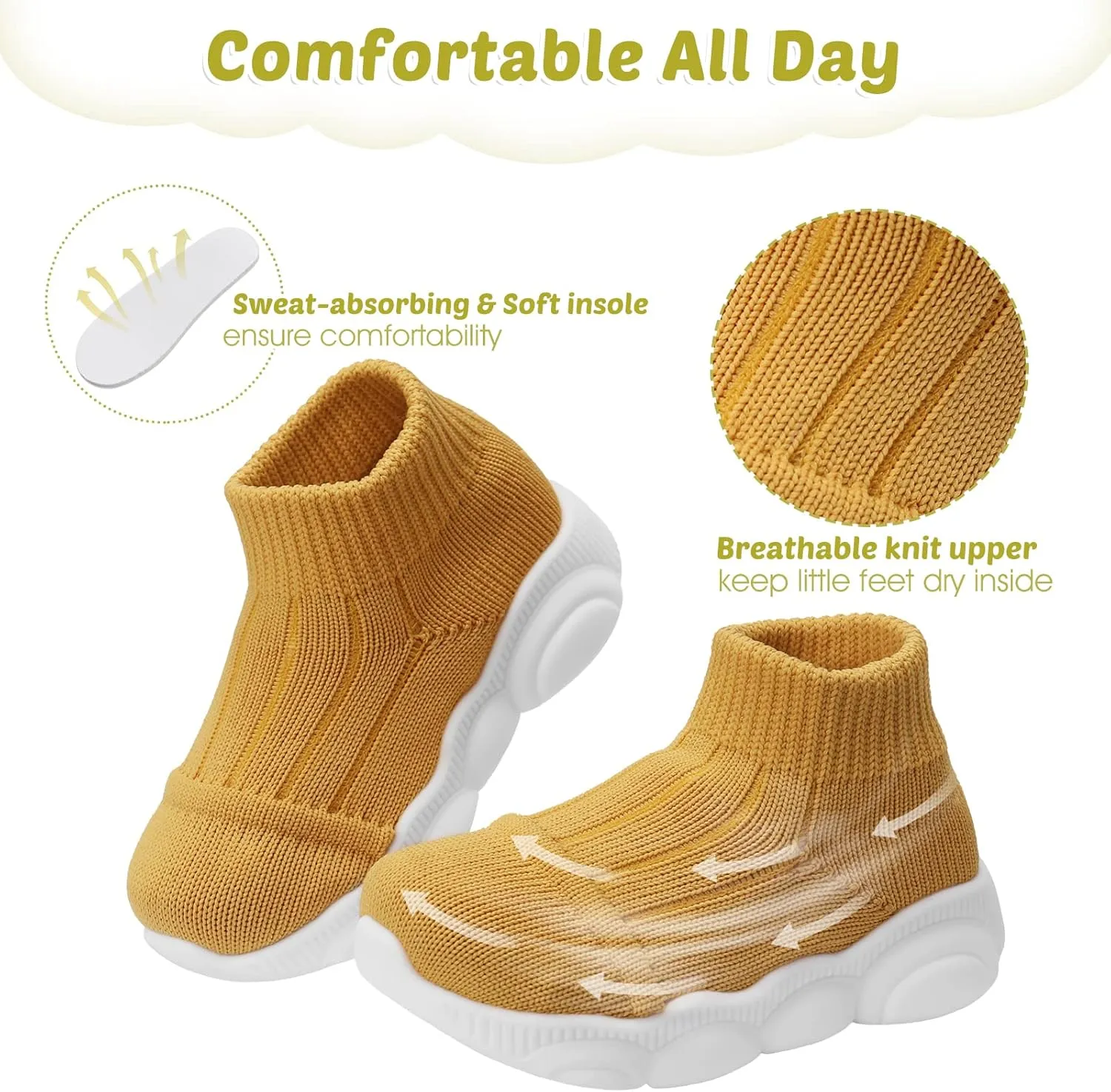 Baby Boy Girl First Walking Shoes Toddler Infant Mesh Sneakers Breathable Lightweight Non-slip Rubber Sole Summer