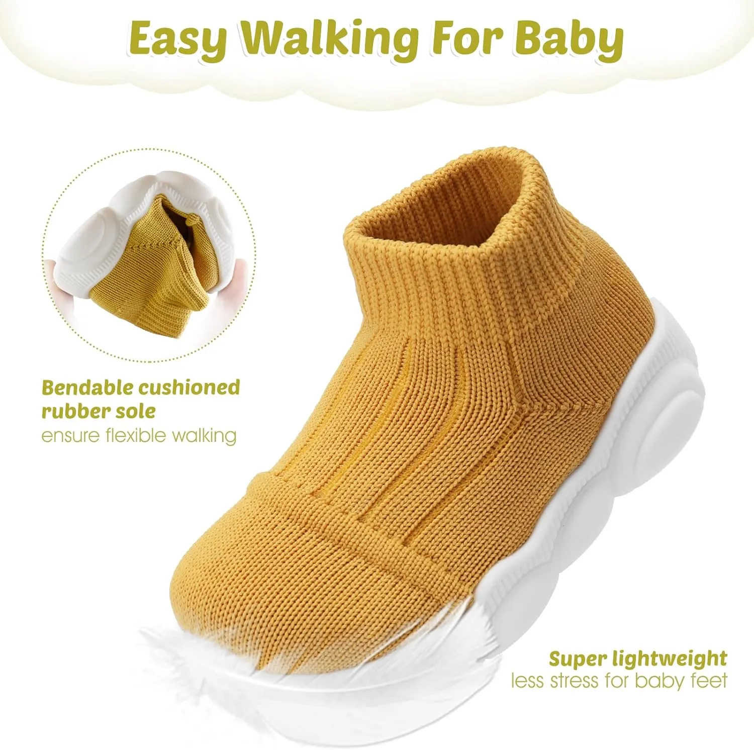 Baby Boy Girl First Walking Shoes Toddler Infant Mesh Sneakers Breathable Lightweight Non-slip Rubber Sole Summer