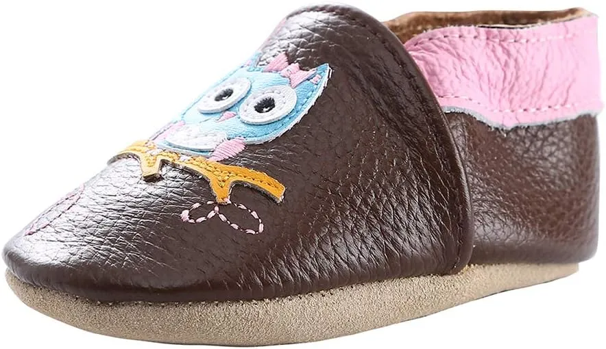 Baby Moccasins Soft Leather Toddler First Walker Shoes