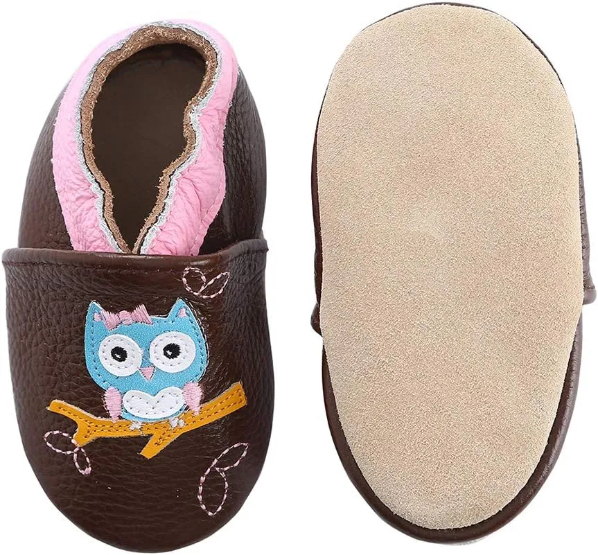 Baby Moccasins Soft Leather Toddler First Walker Shoes