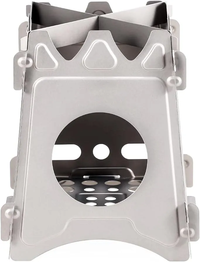 Backpacking Stove Survival Wood Burning Portable Foldable Ultralight Stove/a