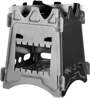 Backpacking Stove Survival Wood Burning Portable Foldable Ultralight Stove/a