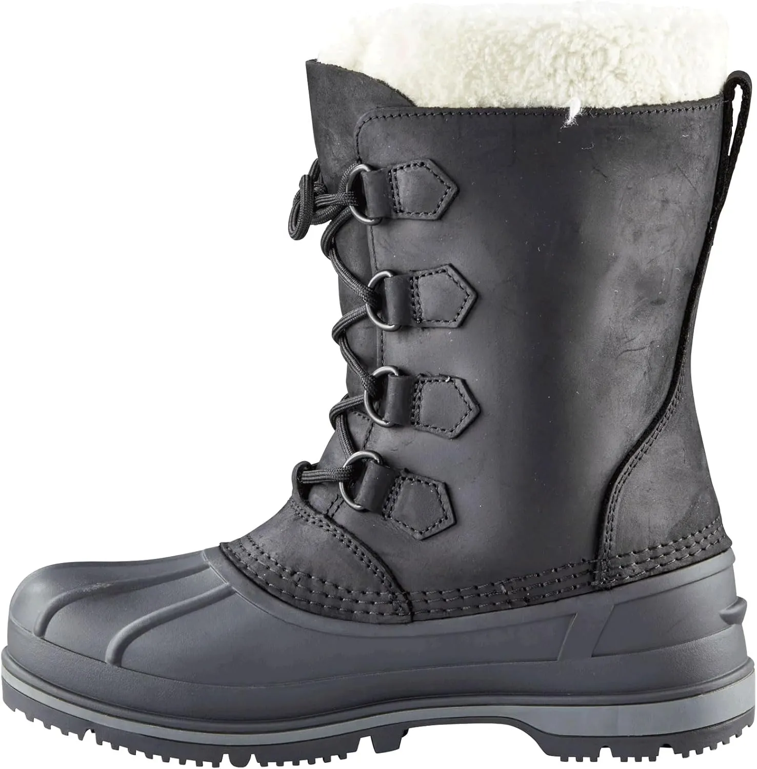 Baffin Women's CANADA Winter Boots | Waterproof Insulated Leather Boots for Cold Weather | Faux-Fur Collar & GelFlex Midsole